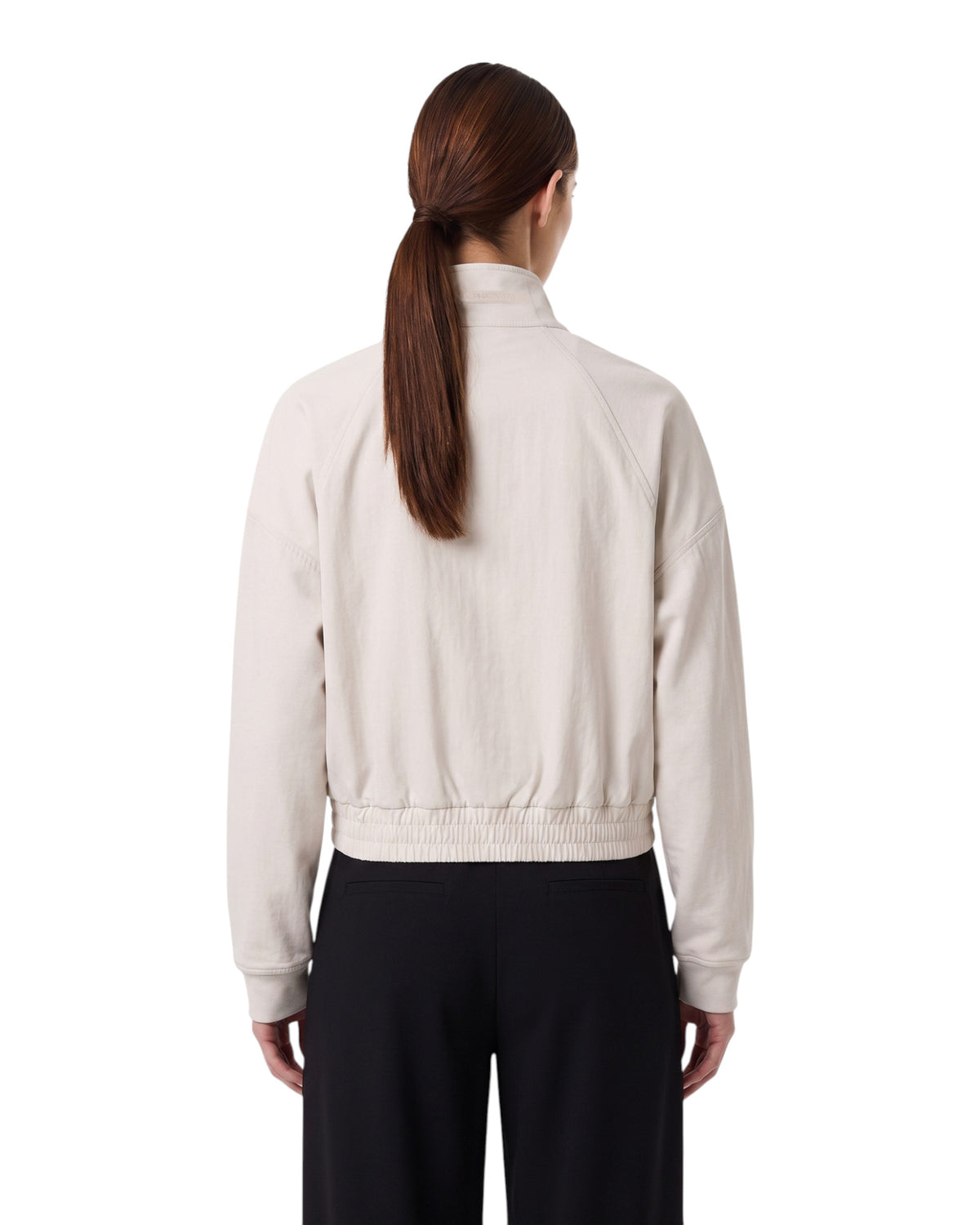 AlphaTauri Damen-Sweatjacke mit Stehkragen beige Bild 5