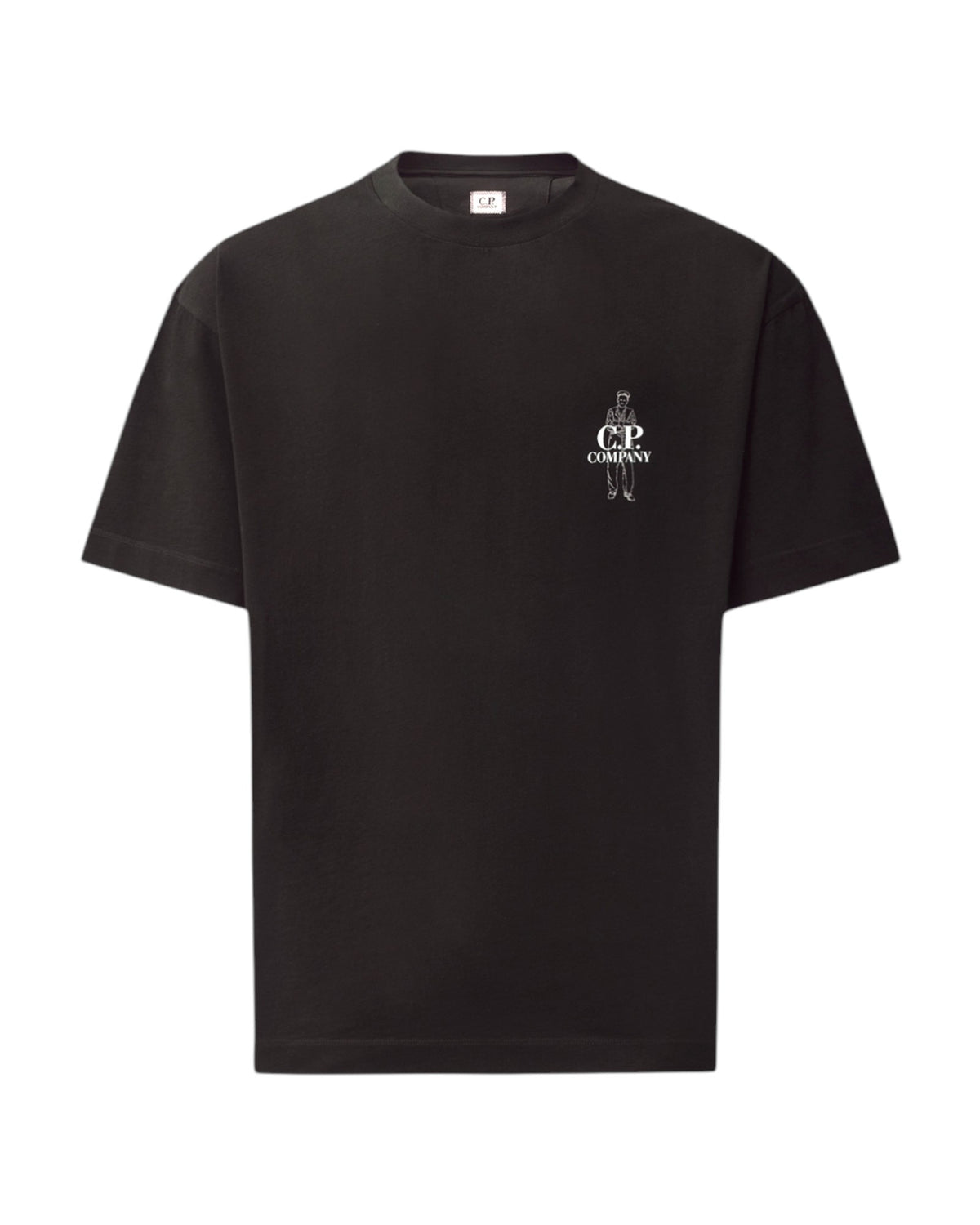 C.P. Company Comfort Logo Herren-T-Shirt schwarz Bild 1
