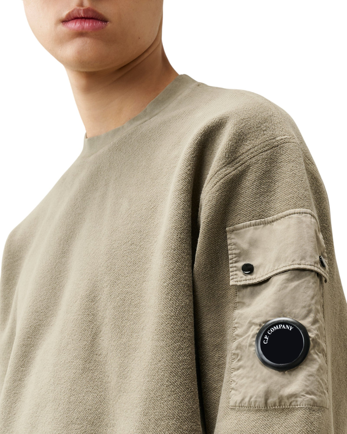 C.P. Company Diagonal Fleece Lens Herren-Sweatshirt grau Bild 4