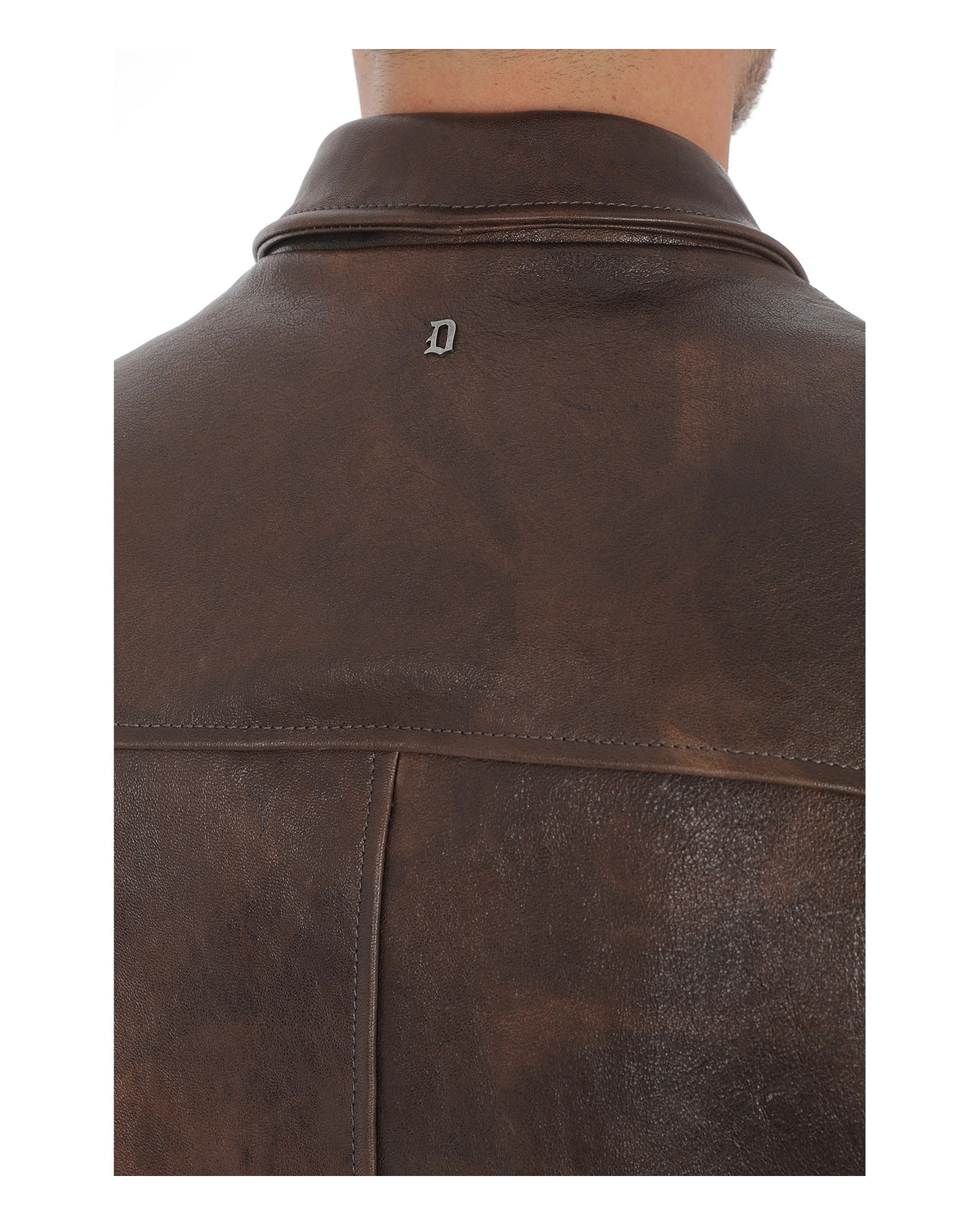 Dondup Herren-Bikerjacke aus Nappaleder dunkelbraun Bild 3