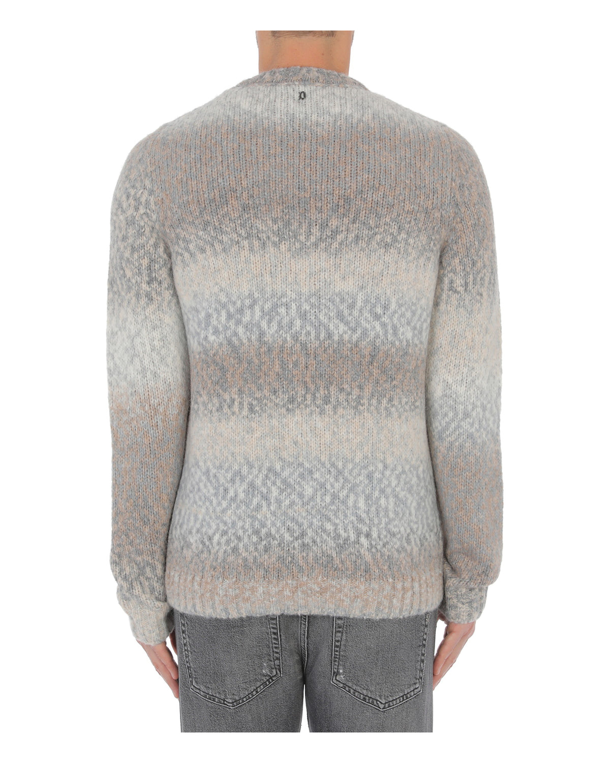 Dondup Herren-Rundhalspullover aus Wollmischung grau Bild 2