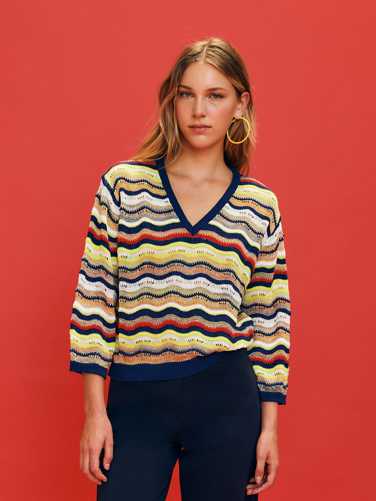 Floor Jacquard Sweater Damen - Floor - MEINFREUDENHAUS