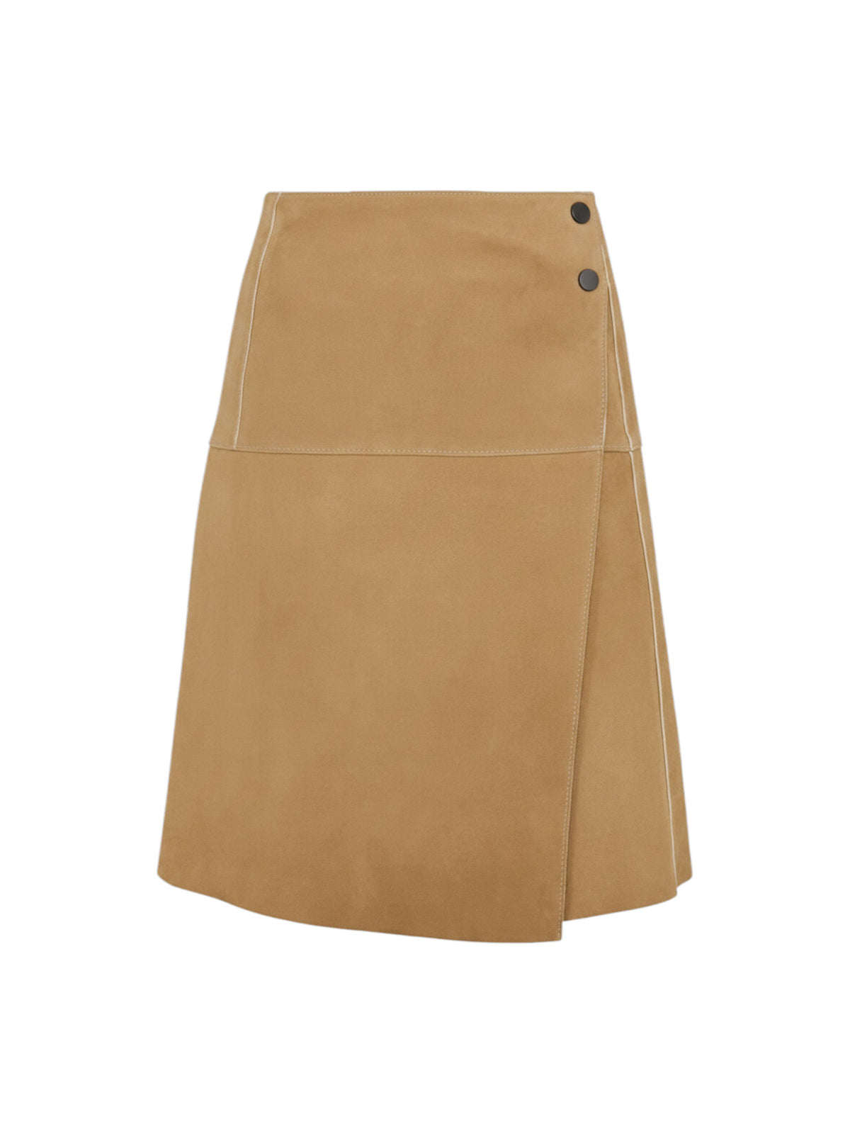 Frauenschuh MillyMidi-Lederrock Damen hellbraun Bild 1