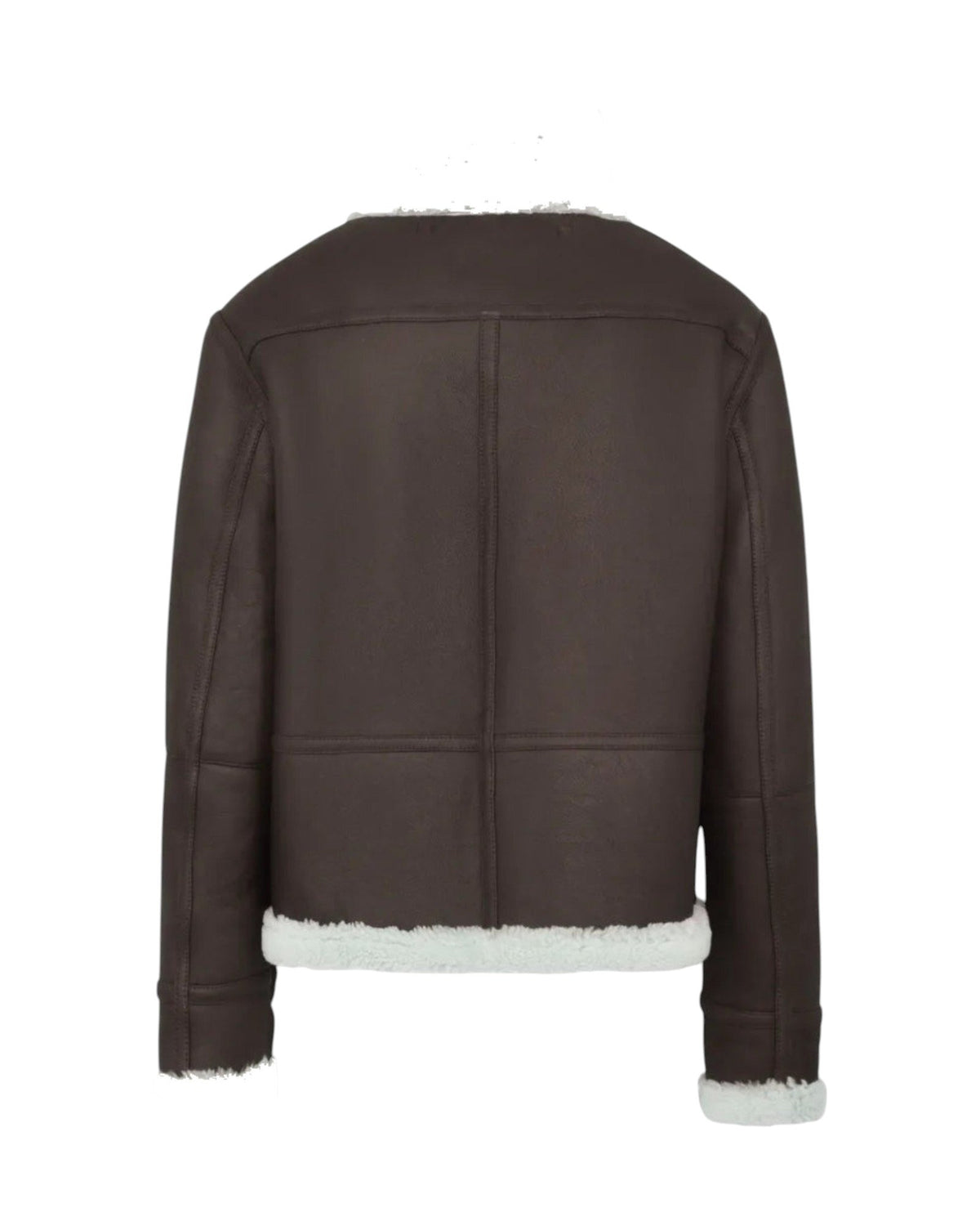 Frauenschuh Miray Damen-Lammfelljacke dunkelbraun Bild 3
