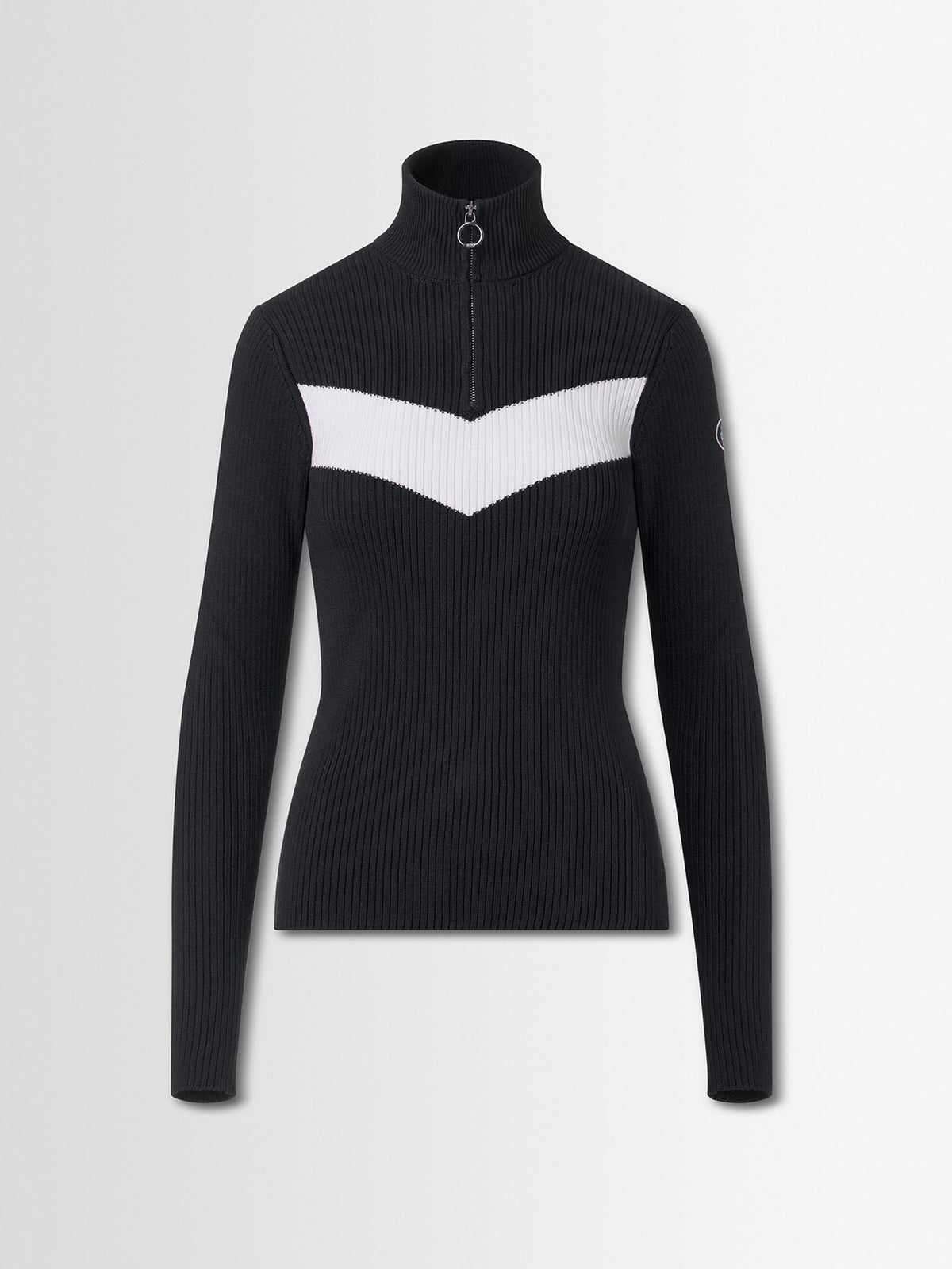 Fusalp ANDROMEDE B Damen-Strickpullover Schwarz/Weiß (Noir/Neige) Bild 1