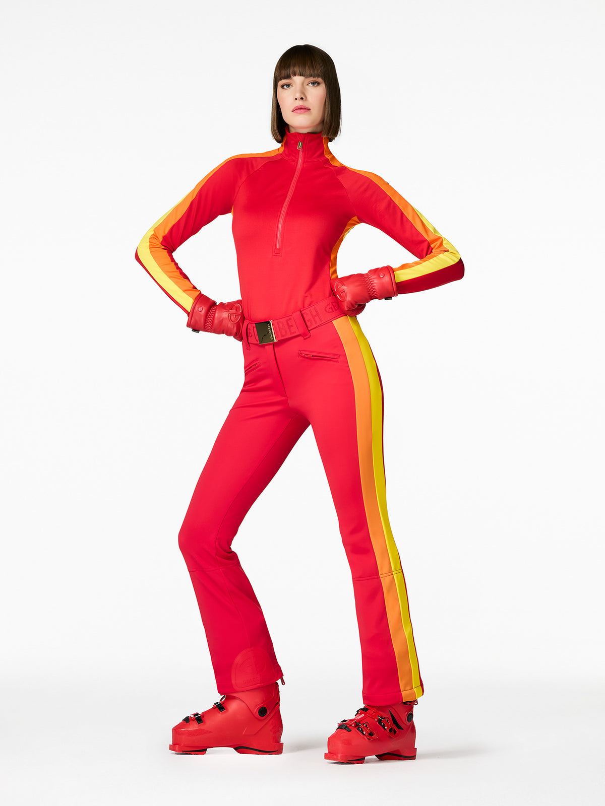 Goldbergh Fuoco Baselayer Damen dunkelblau/rot Bild 8