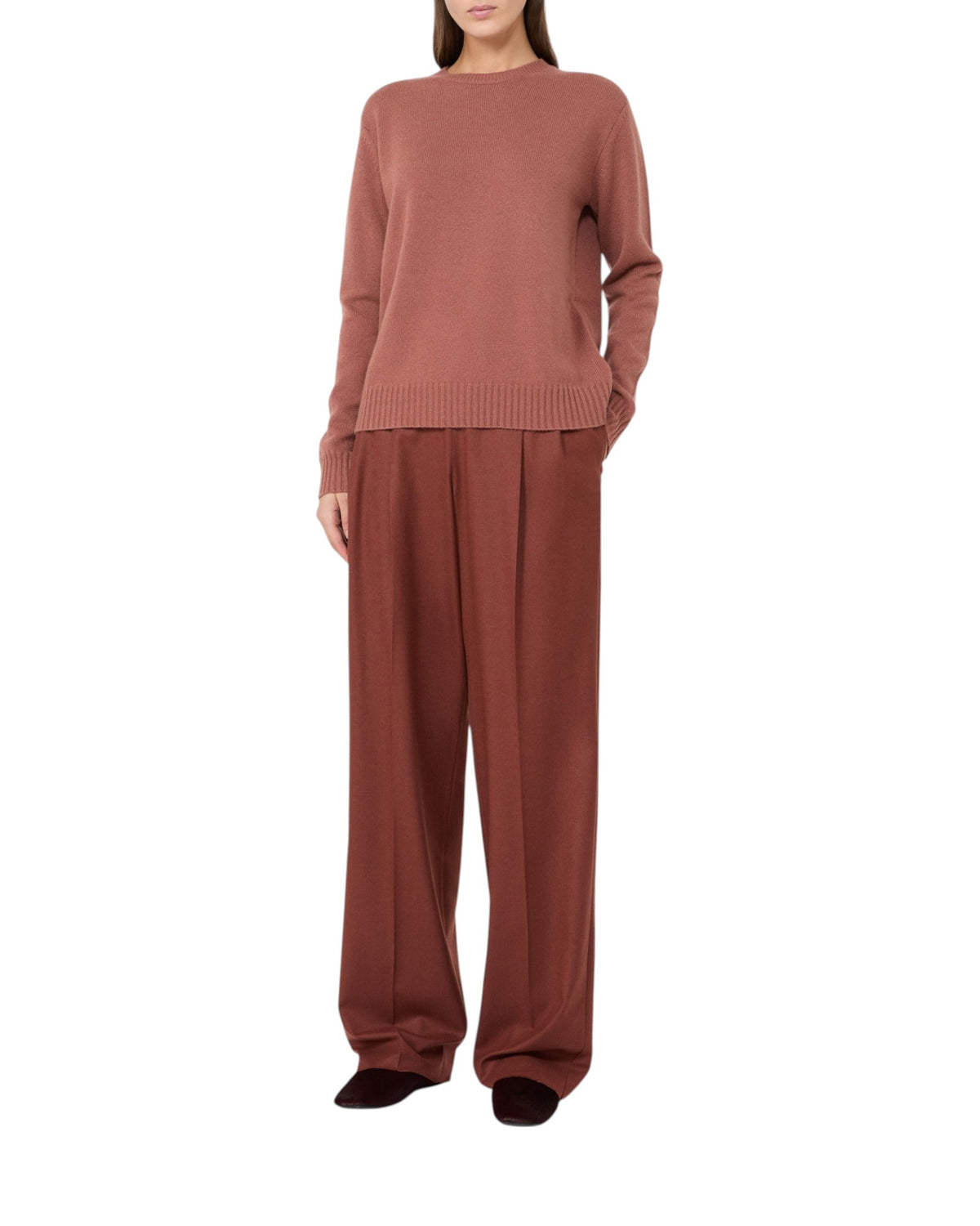 Max Mara MXMLUME Damen-Kaschmirpullover Altrosa Bild 2