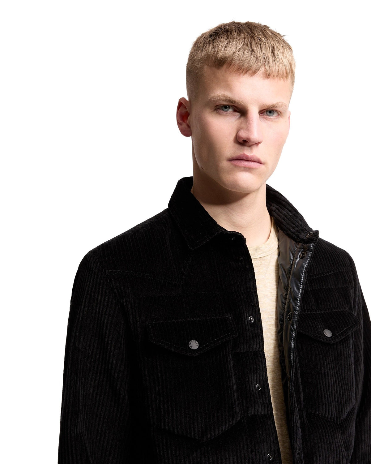 Moncler GELT Herren-Daunenhemdjacke Bronze Bild 12