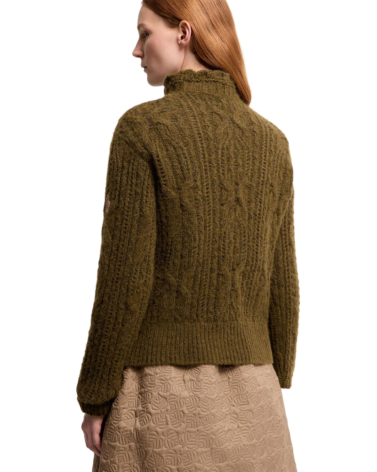 Moncler GRENOBLE Damen-Alpakapullover dunkelgrün Bild 5