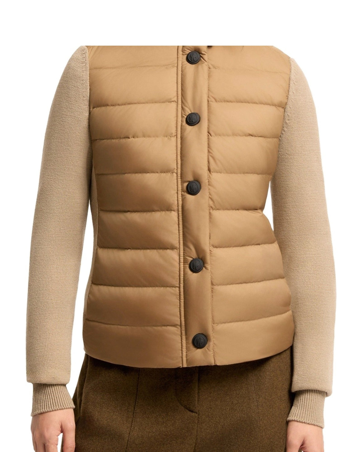 Moncler GRENOBLE Damen-Daunenstrickjacke beige Bild 4