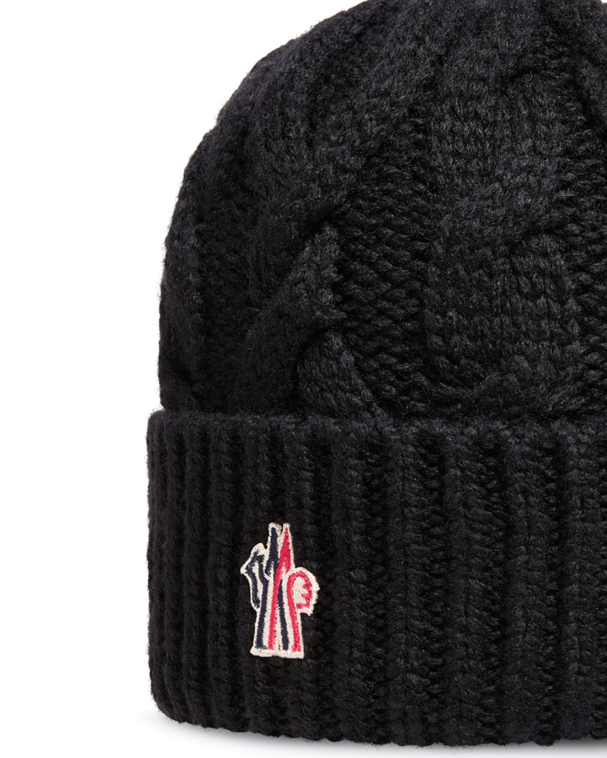 Moncler GRENOBLE Damen-Zopfstrickmütze schwarz Bild 3