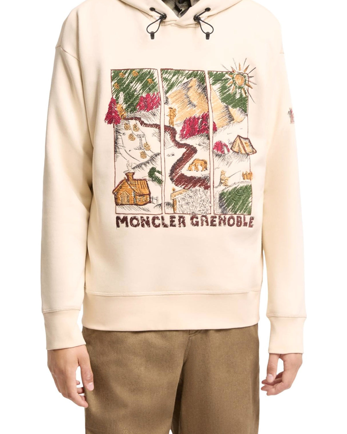 Moncler GRENOBLE Herren-Hoodie natur Bild 4
