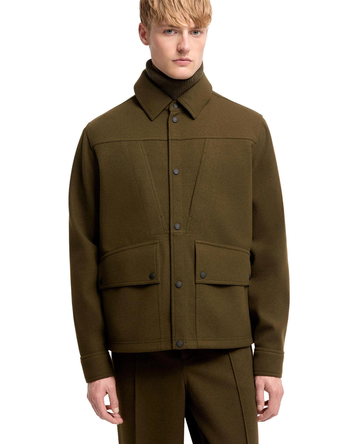 Moncler GRENOBLE Herren-Langarmhemd olive Bild 5