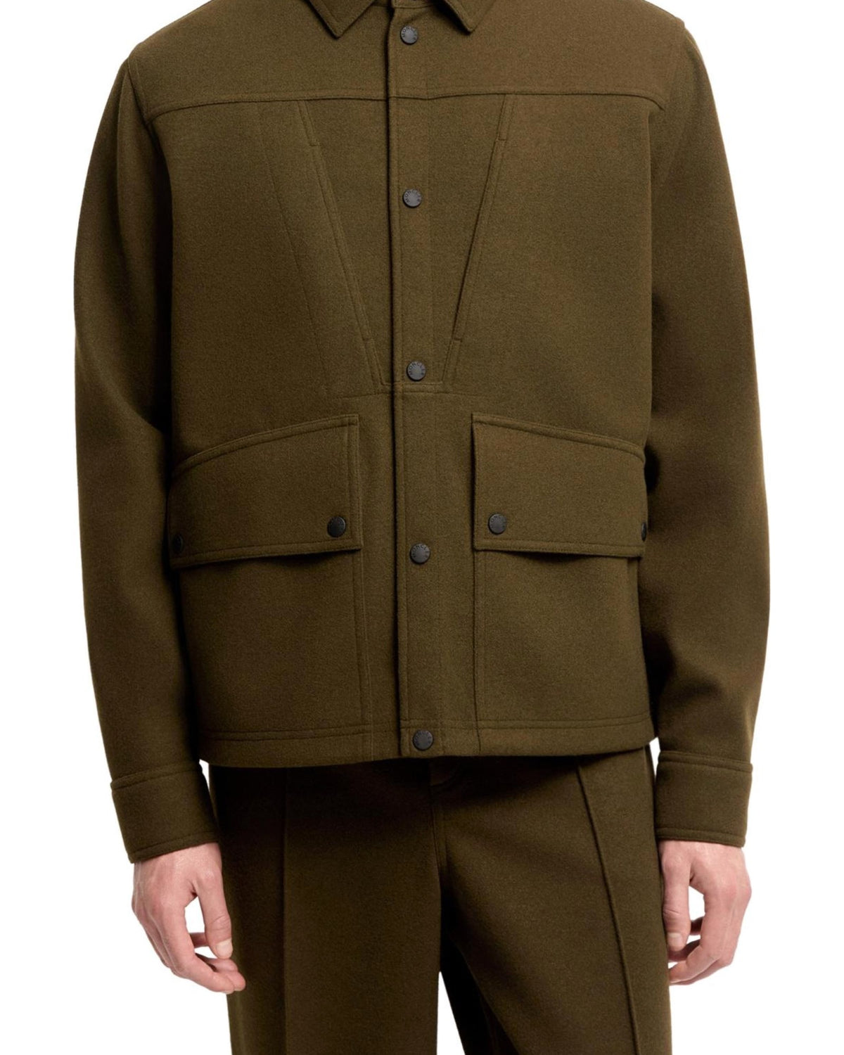 Moncler GRENOBLE Herren-Langarmhemd olive Bild 5