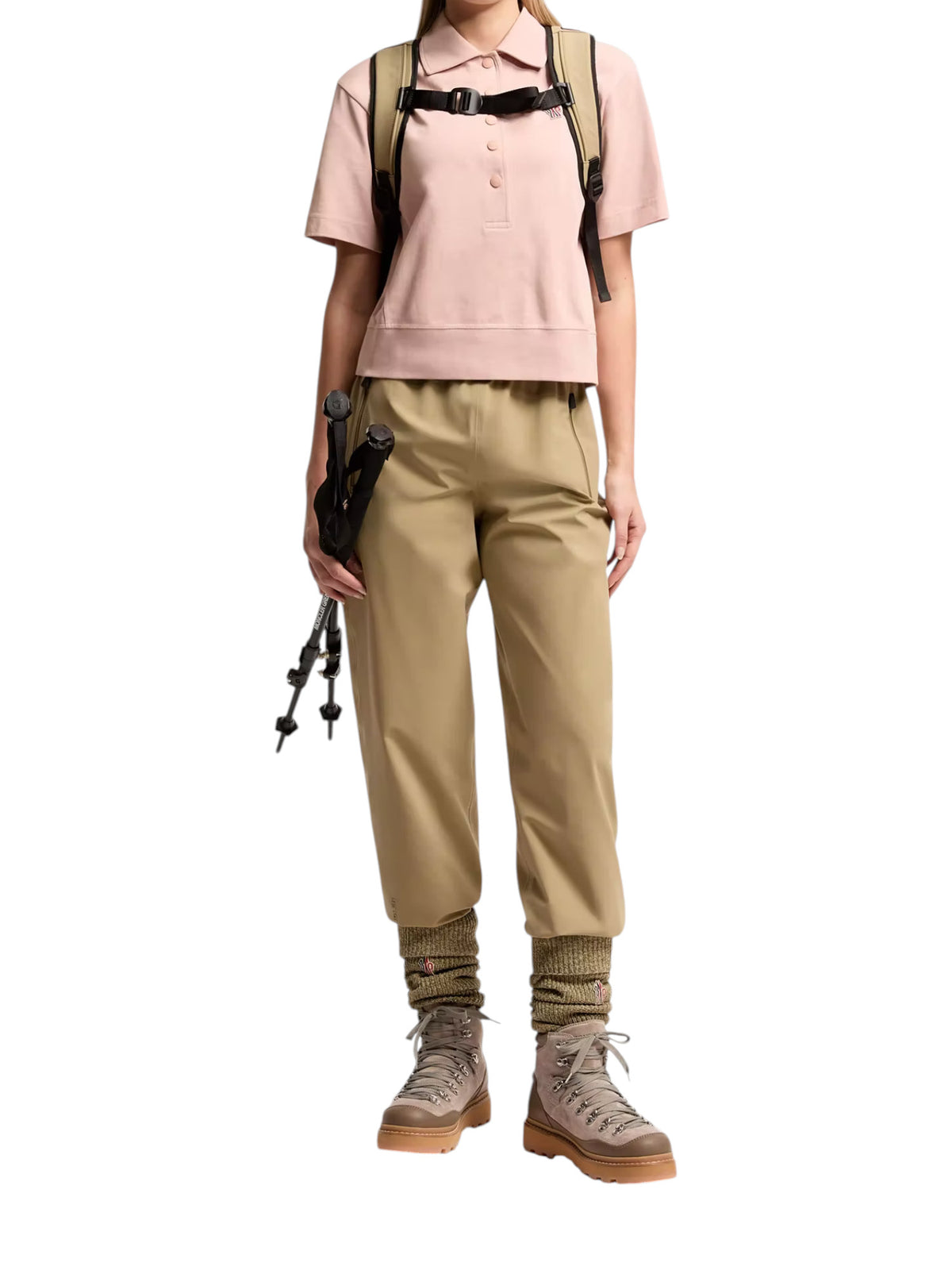 Moncler Poloshirt Hemd Damen rosa rosa Bild 2