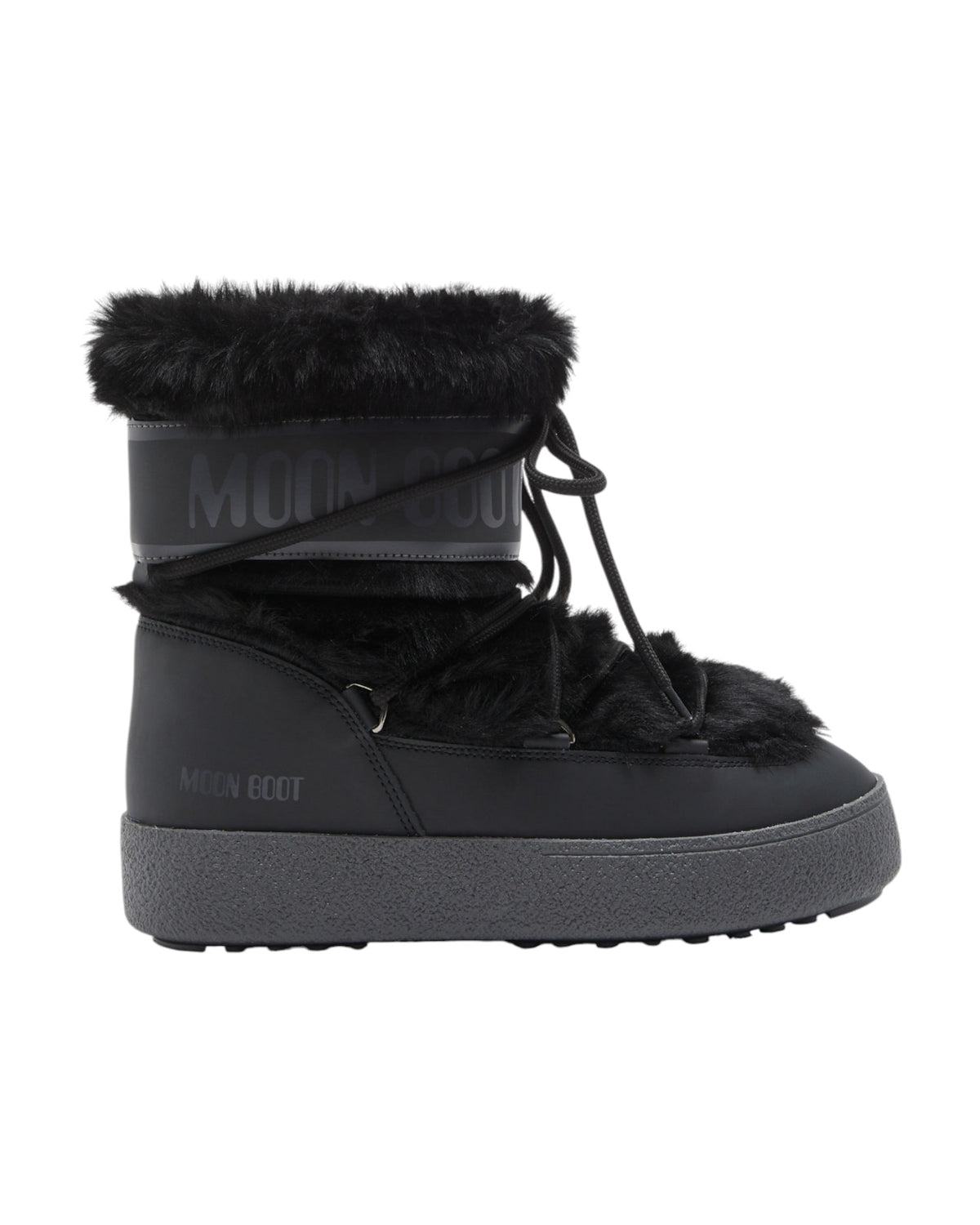 Moon Boot LTrack Faux Fur Damen-Winterboots schwarz Bild 1