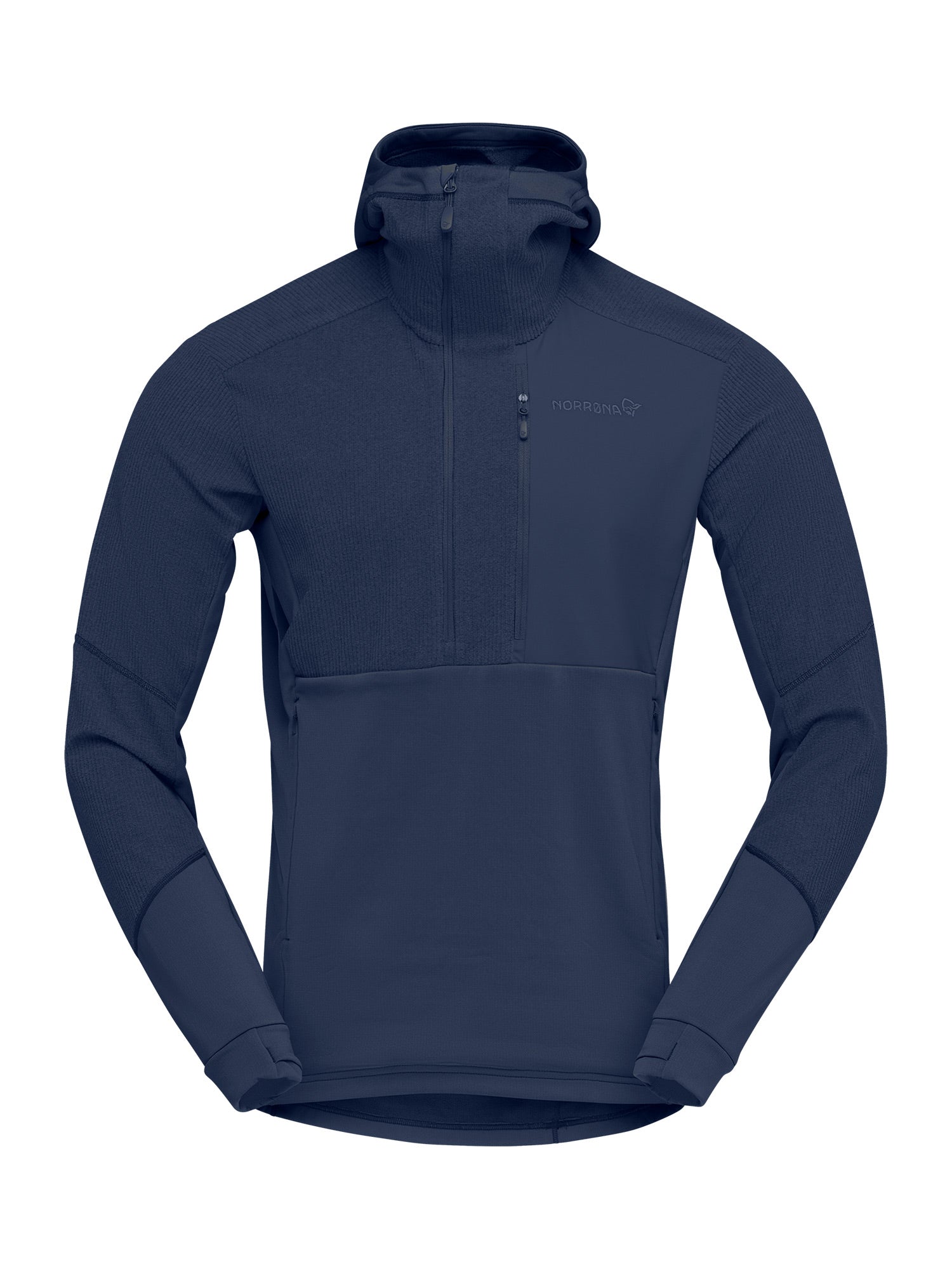 lofoten Thermal Pro Hood ノローナ　フリース Norrona lofoten Thermal Pro Hood Baselayer Herren dunkelblau