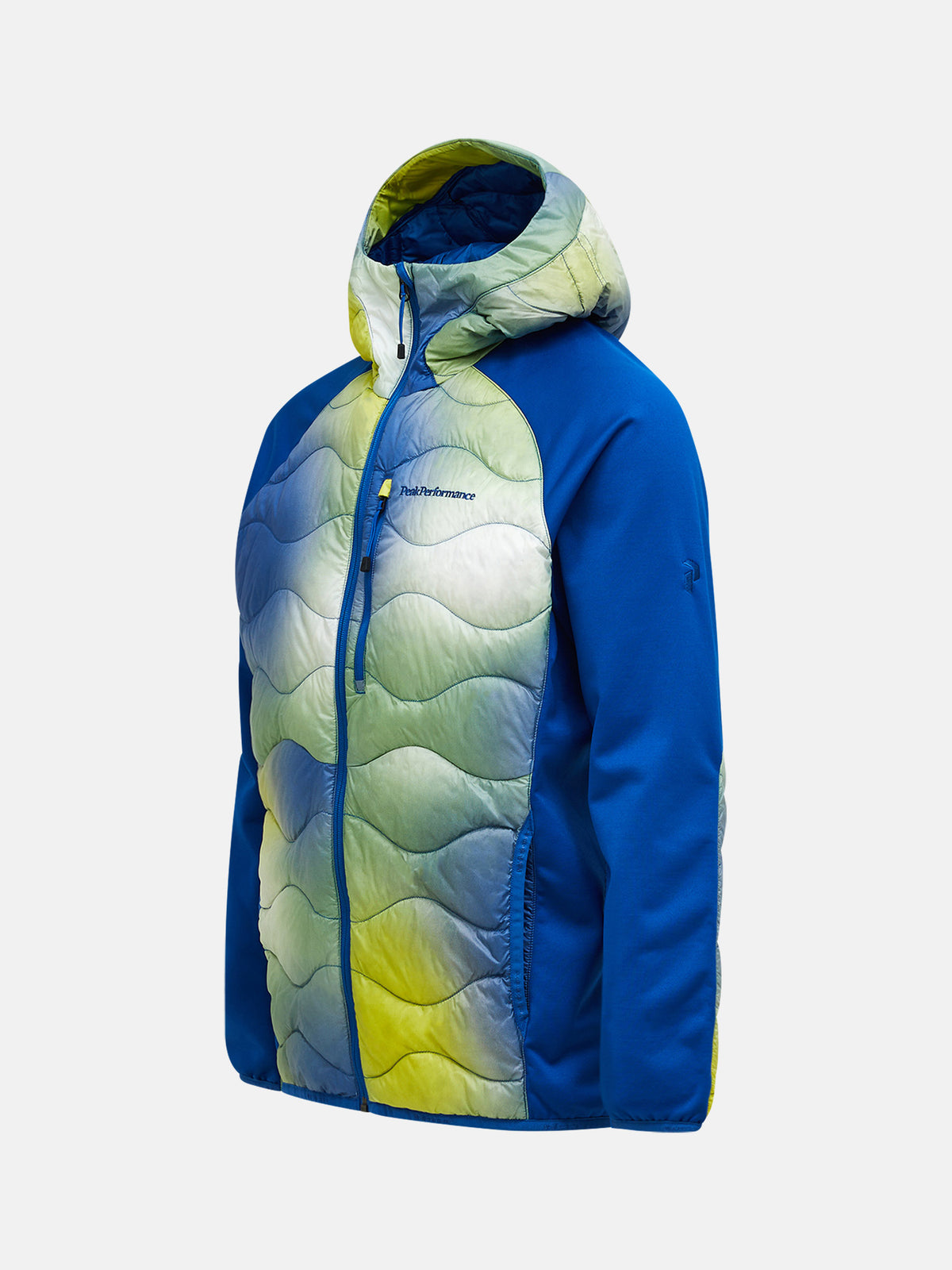 Peak Performance AOP Helium Down Hybrid Midlayer Herren dunkelblau/gelb dunkelblau/gelb Bild 2