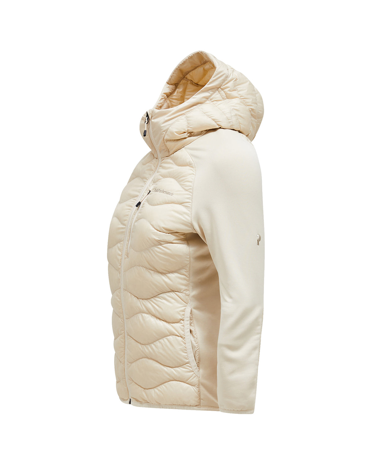 Peak Performance Helium Down Hybrid Hood Damen-Hybridjacke beige Bild 3