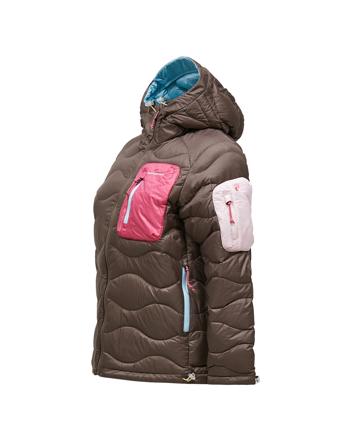 Peak Performance Helium Utility Down Hood Damen-Daunenjacke beige Bild 3