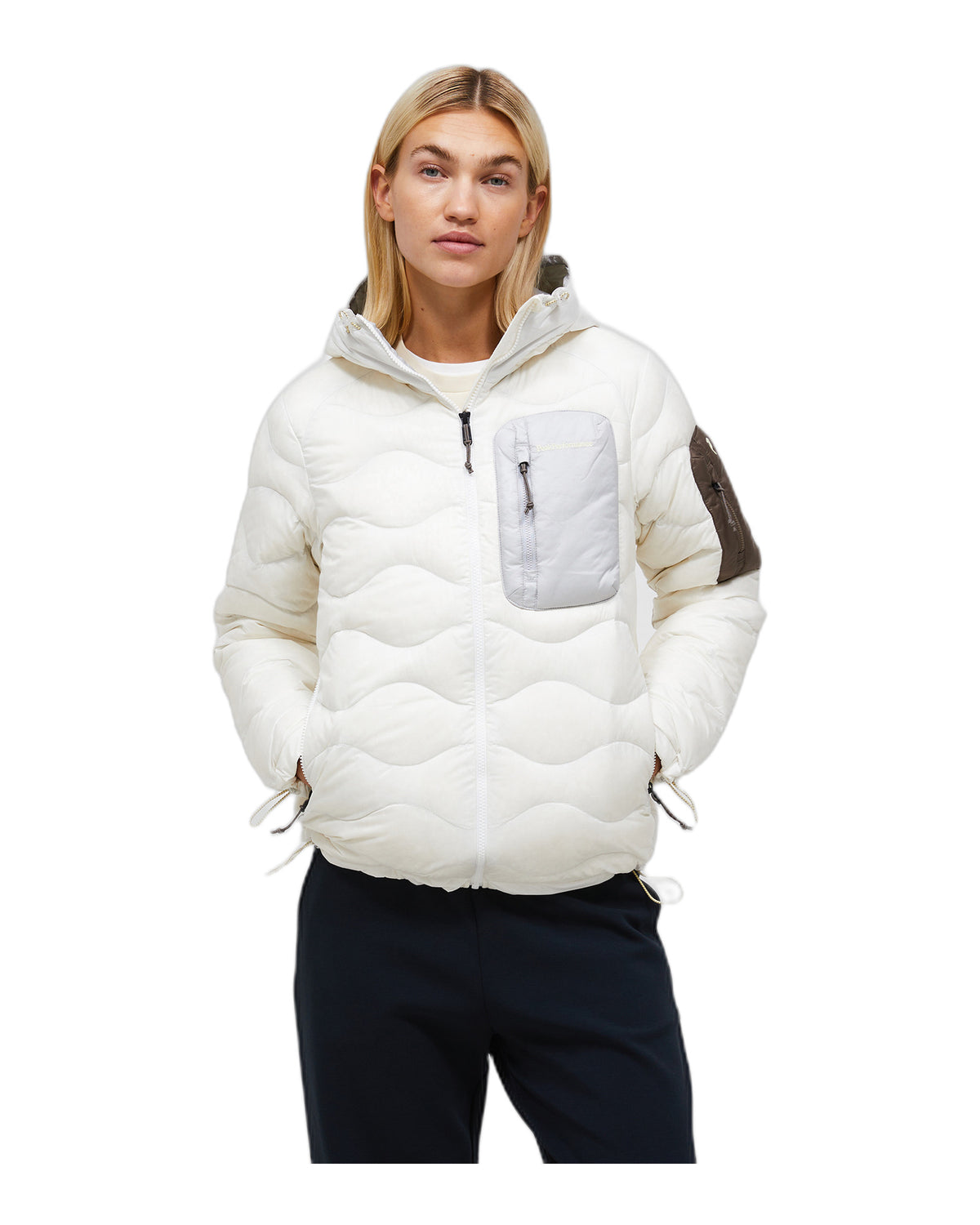 Peak Performance Helium Utility Down Hood Damen-Daunenjacke beige Bild 34
