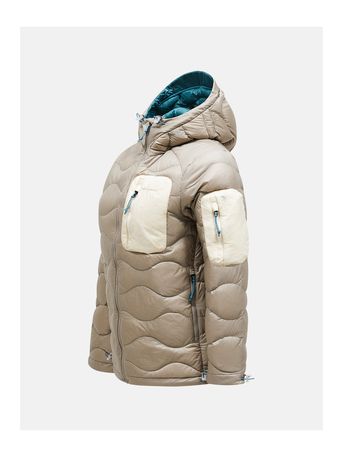 Peak Performance Helium Utility Down Hood Damen-Daunenjacke beige Bild 5