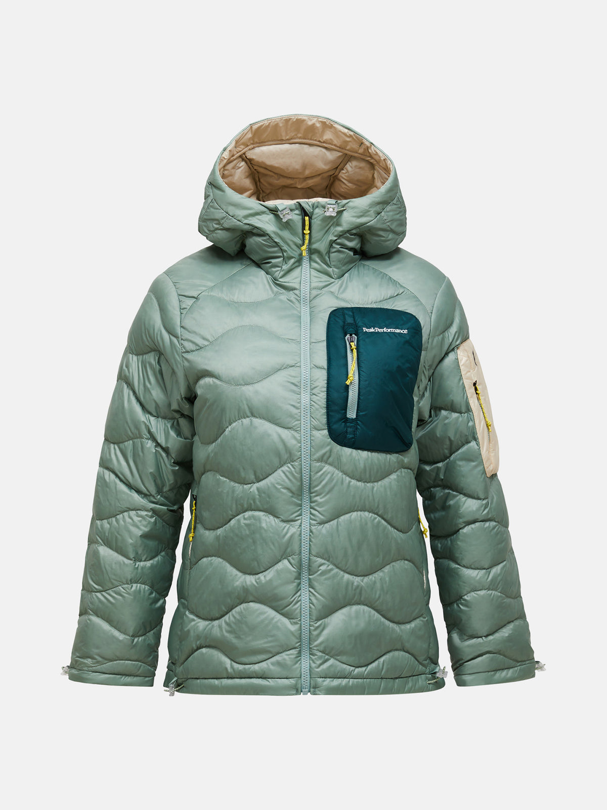 Peak Performance Helium Utility Down Hood Damen-Daunenjacke beige Bild 22