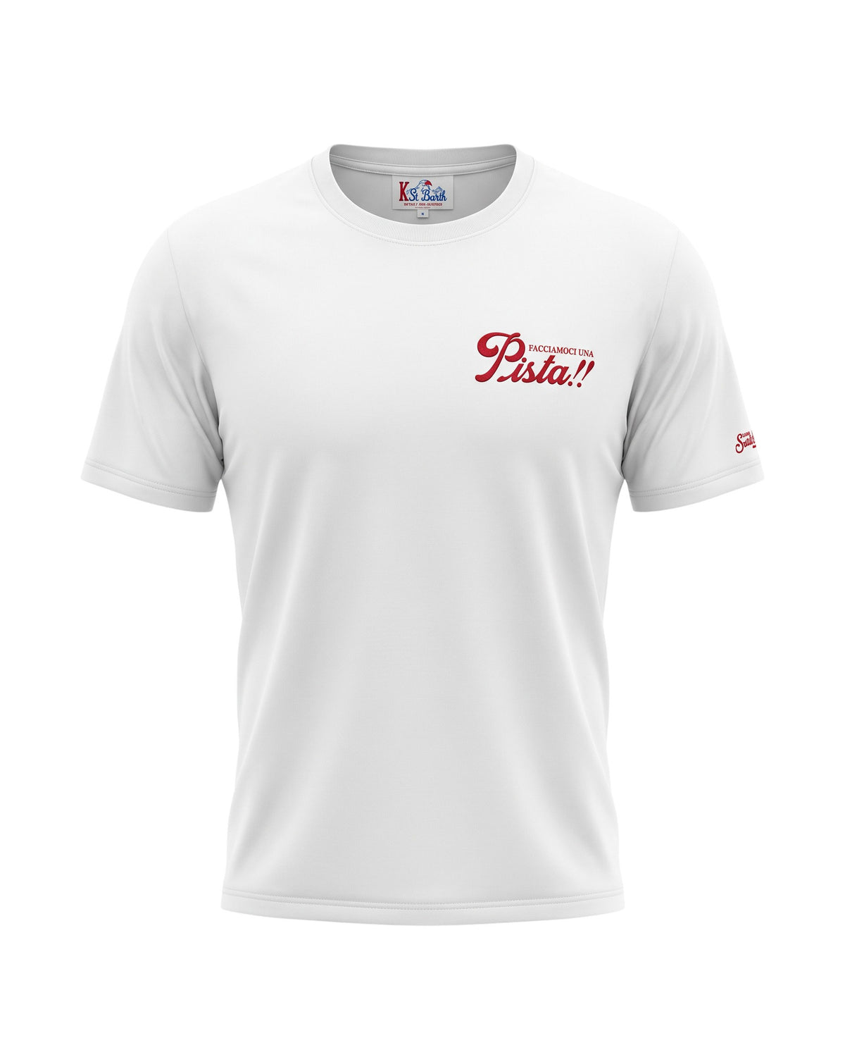St. Barth Arnott Warm Herren-T-Shirt Facciamoci Pista Off-White Bild 1