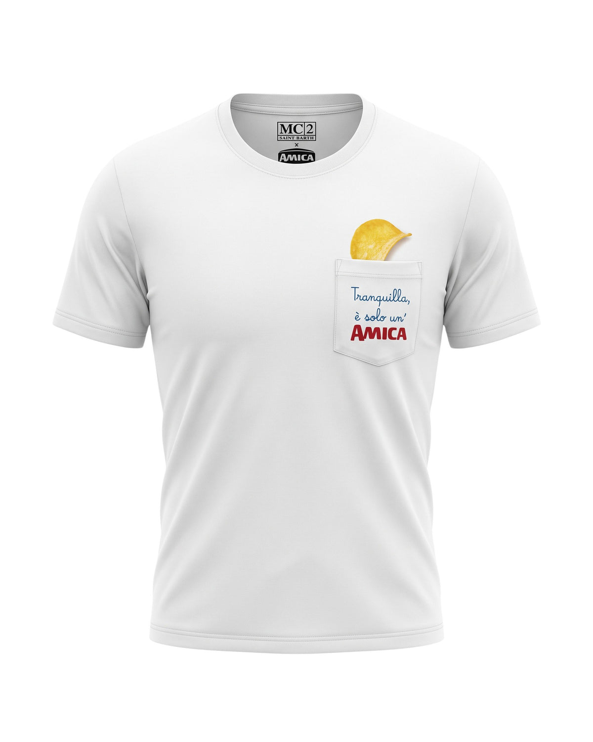 St. Barth Connor Herren-T-Shirt Amica Chips Off-White Bild 1