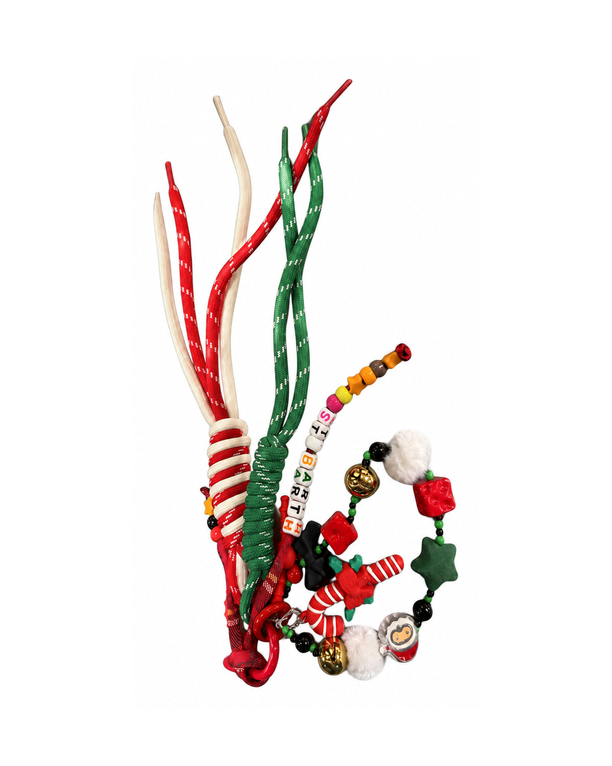 St. Barth Funny Charm Kinder-Taschenanhänger Candy Cane mehrfarbig Bild 2