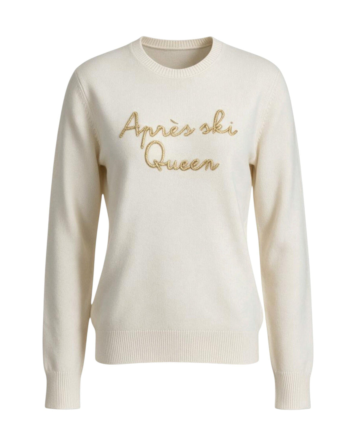 St. Barth New Queen Damen-Strickpullover Après Queen Off-White Bild 1