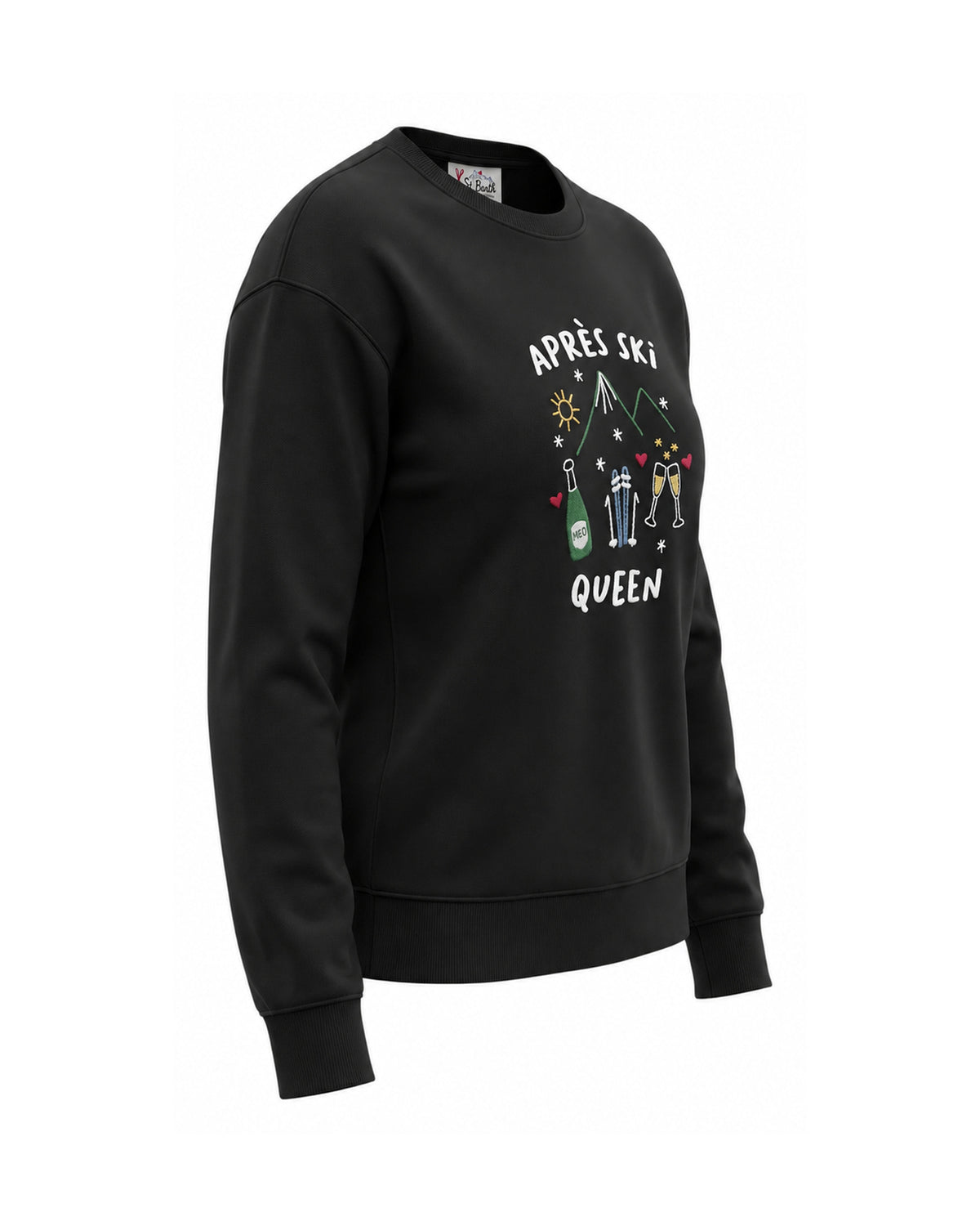 St. Barth Stardust Damen-Sweatshirt Après Ski Queen schwarz Bild 2
