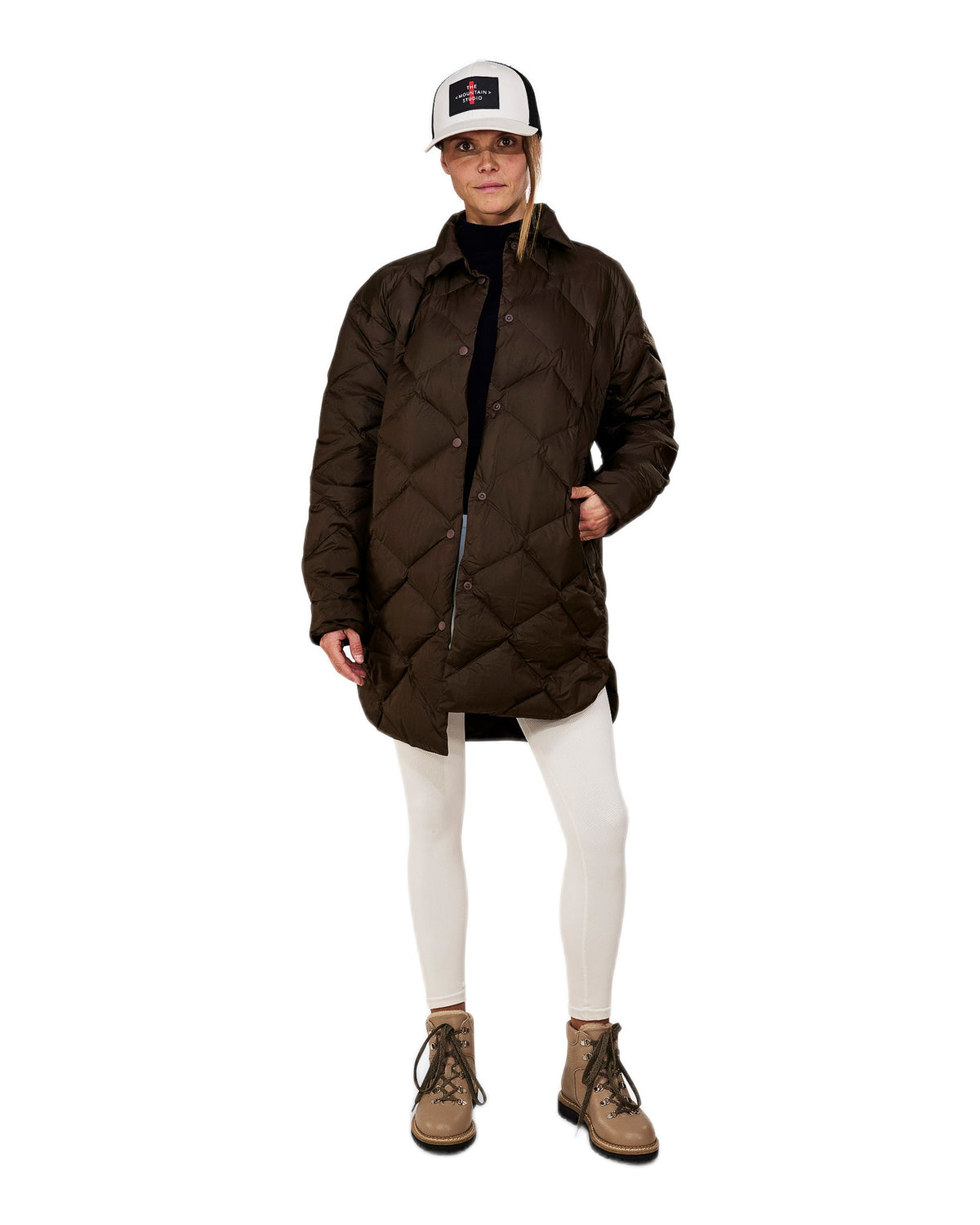 The Mountain Studio G-14 WUL Damen-Hemdjacke – Delicioso Brown braun Bild 3