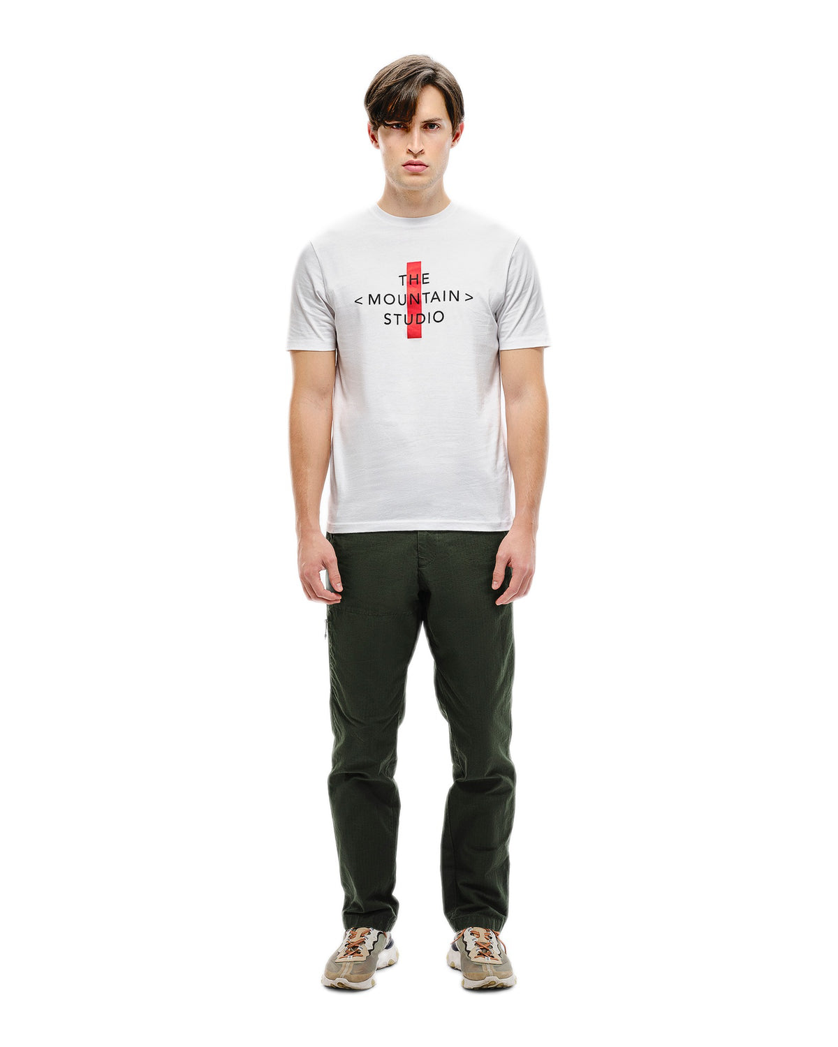 The Mountain Studio T-8 Herren-T-Shirt weiss Bild 2