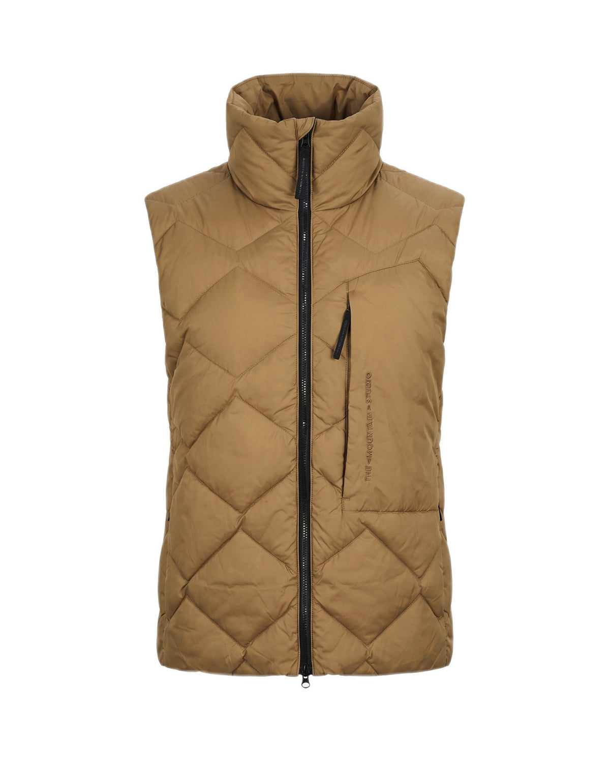 The Mountain Studio V-10 WUL Damen-Daunenweste – Otter hellbraun Bild 1