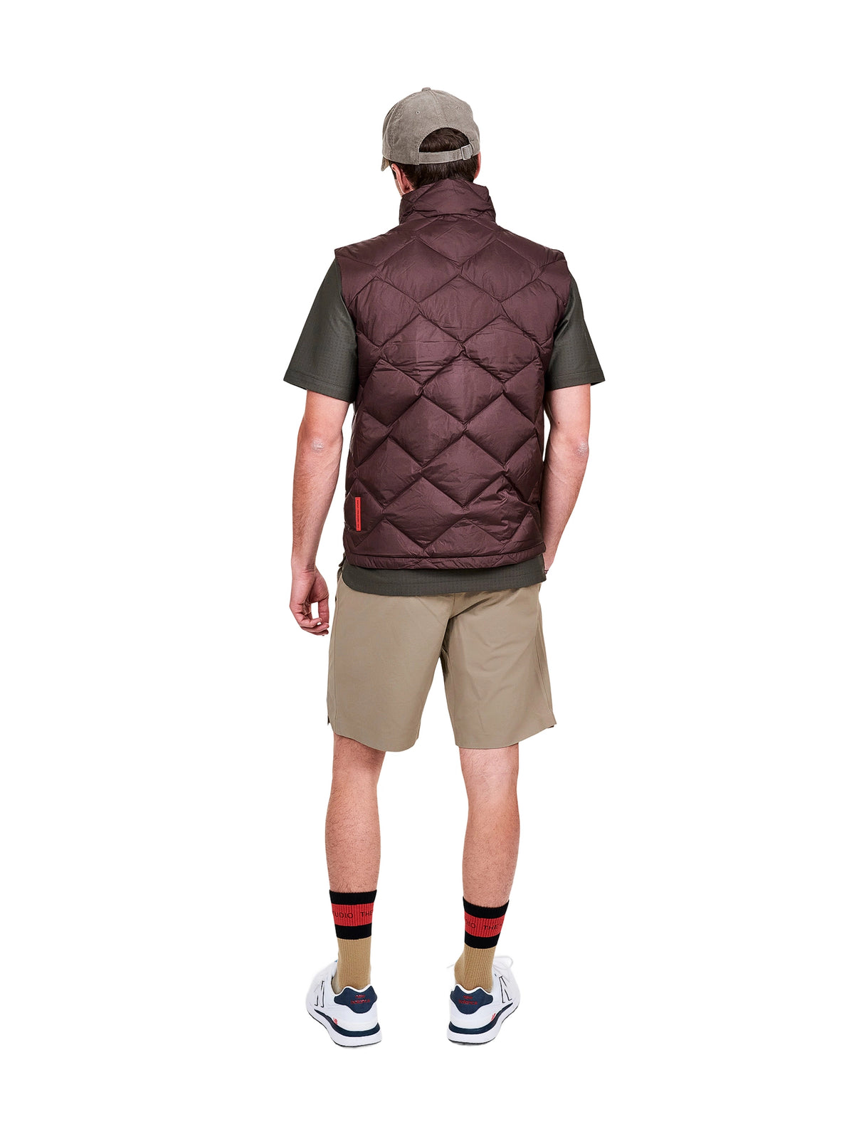 The Mountain Studio V-11 UL Ultralight Down Vest Weste Herren dunkelbraun weinrot Bild 3