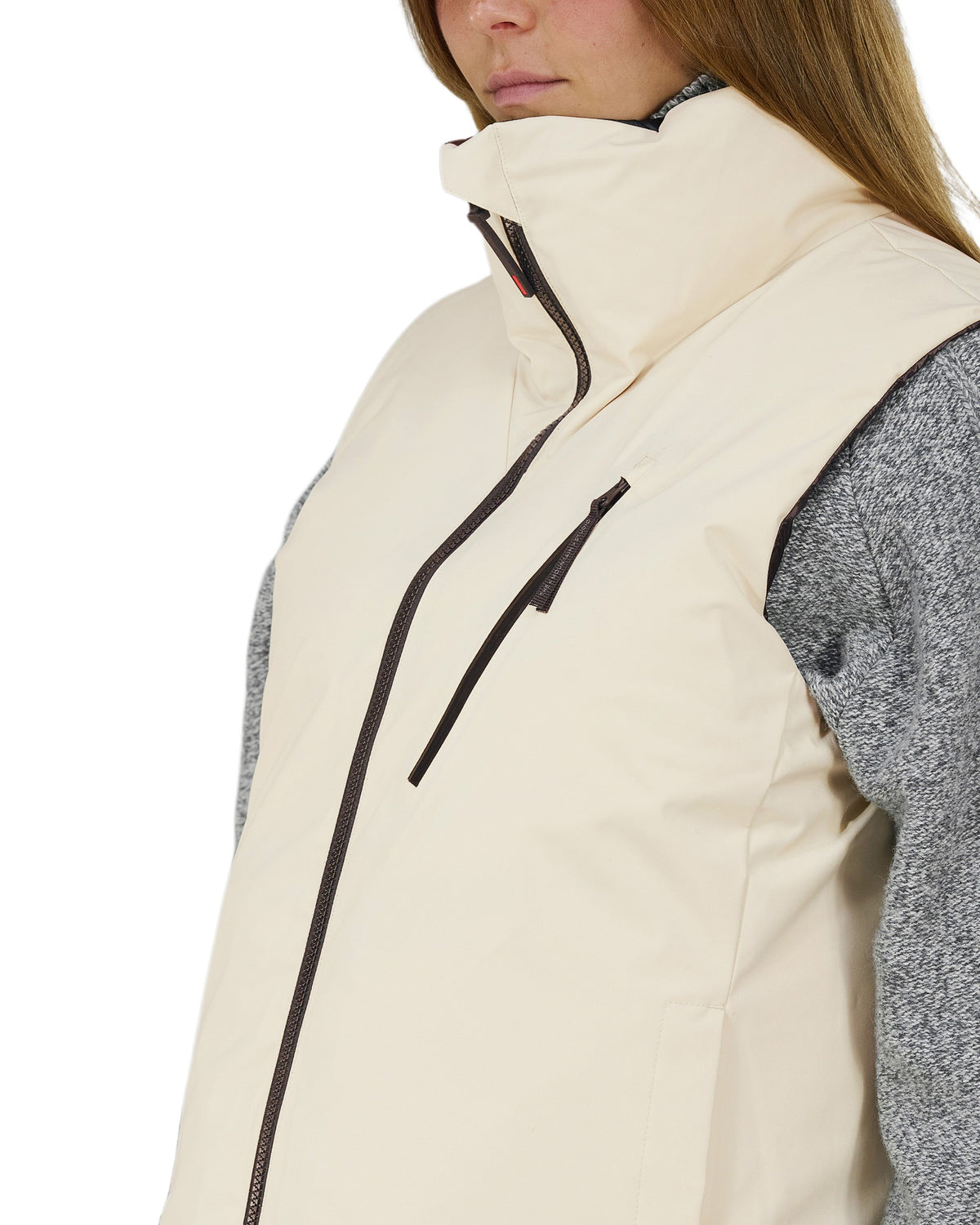 The Mountain Studio V-15 WR Damen-Daunenweste beige Bild 10