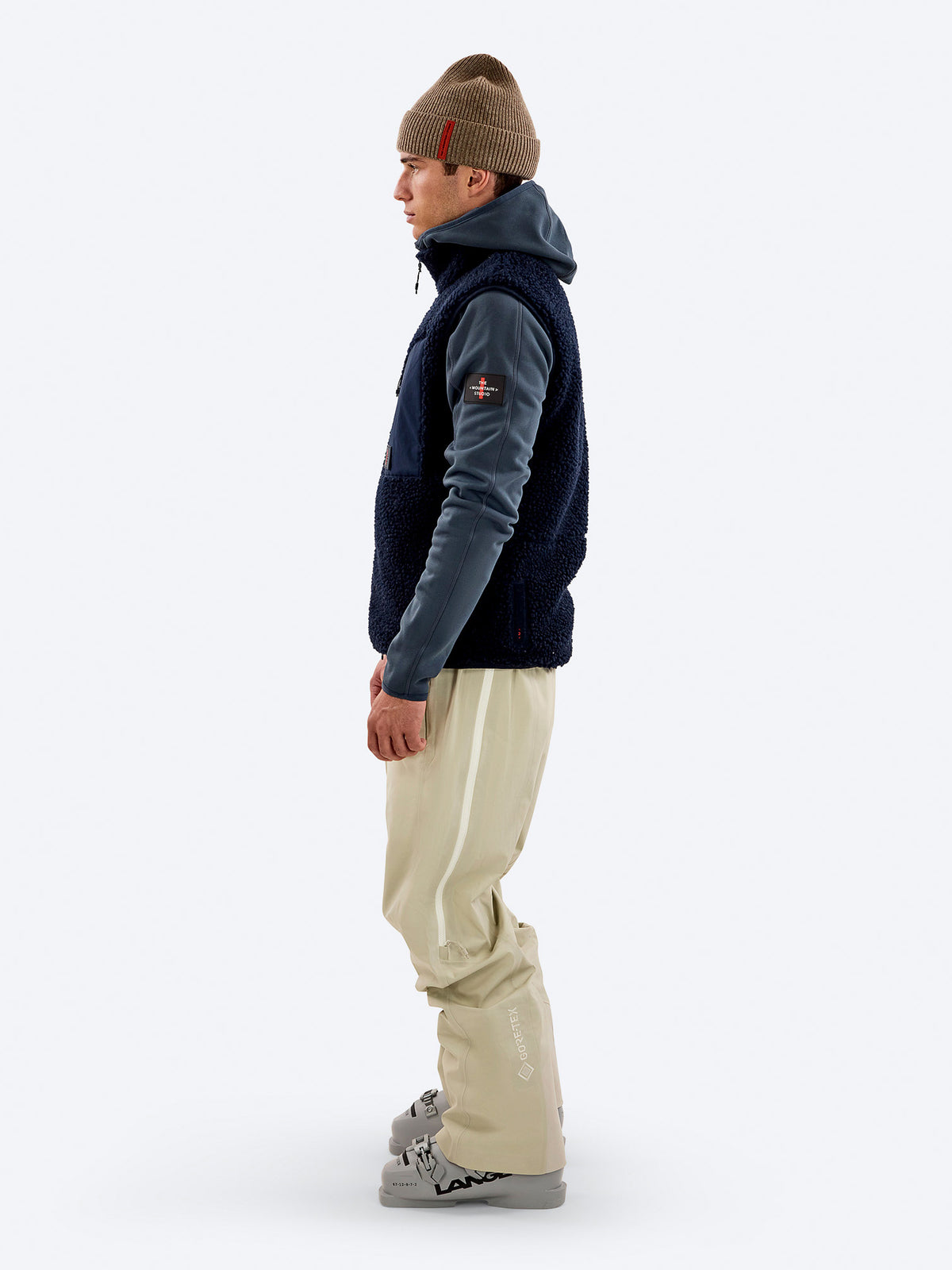 The Mountain Studio V-5 Herren-Fleeceweste – Fudge braun Bild 7
