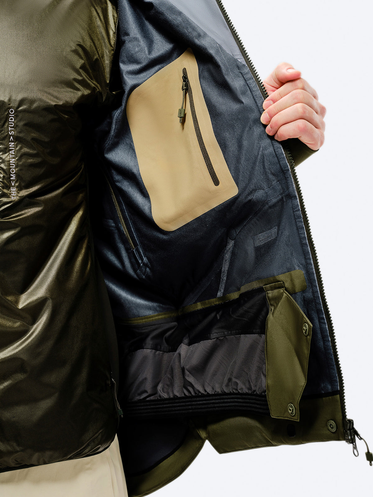 The Mountain Studio Z-2 HD Hard-Shelljacke Herren grün dunkelgrün Bild 8