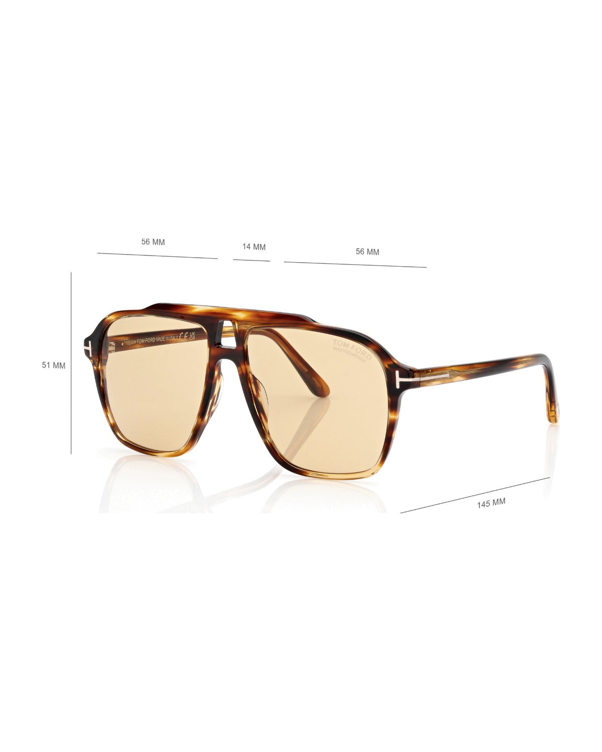 Tom Ford Autari Herren-Sonnenbrille braun Bild 4