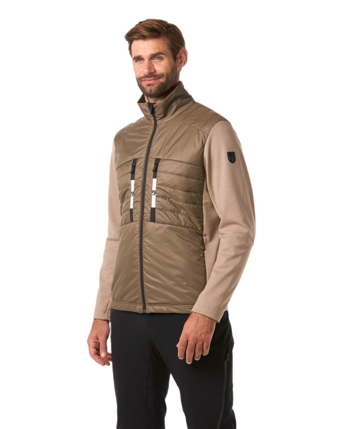 Toni Sailer MARIO WOOL Herren-Midlayerjacke dunkelbraun Bild 5