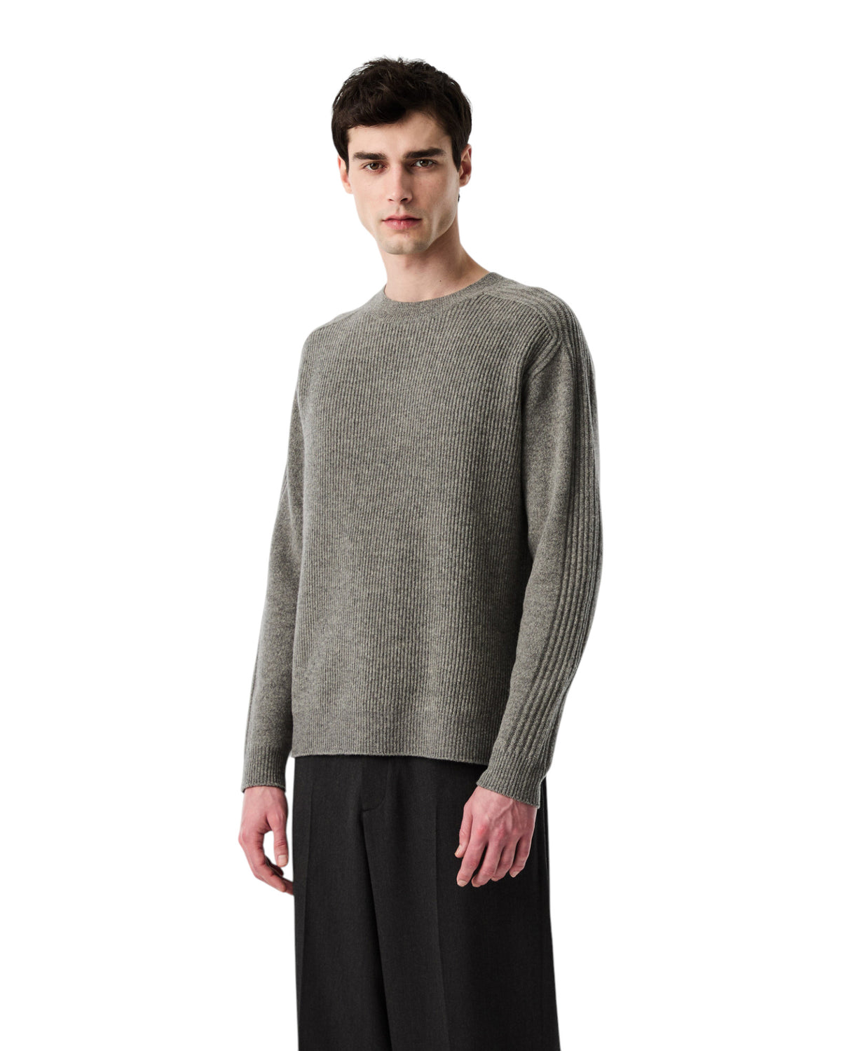 AlphaTauri FREIMS Herrenpullover Dunkelgrau meliert Bild 2