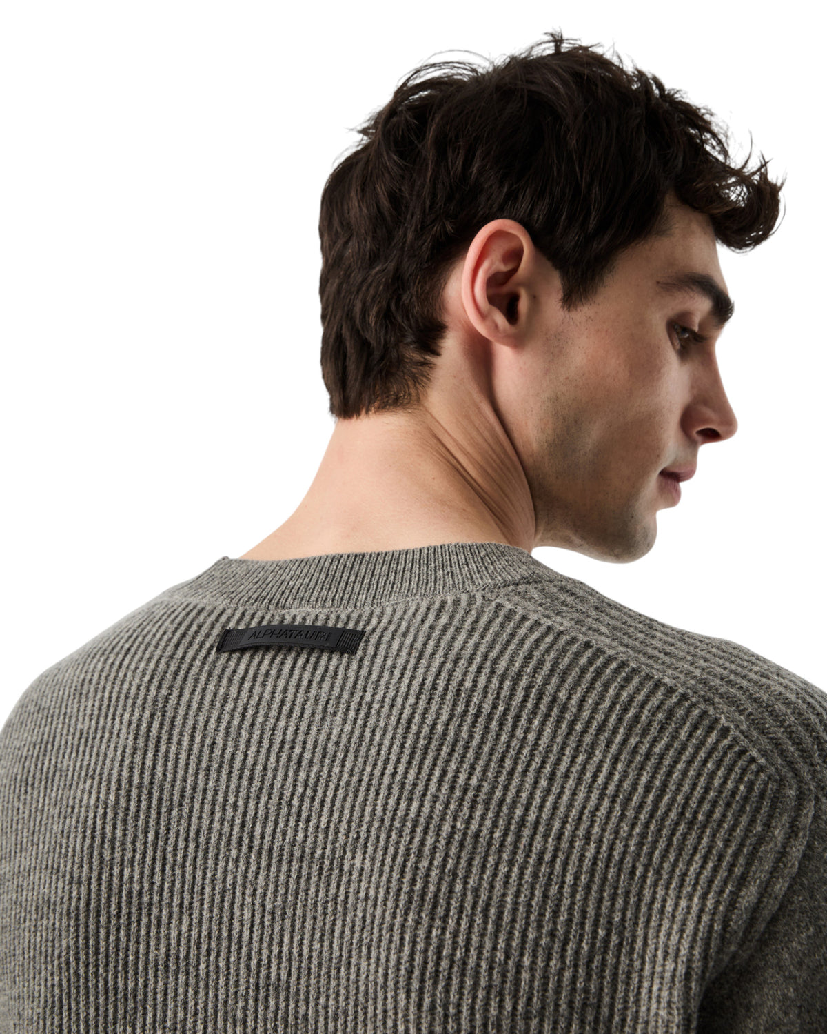 AlphaTauri FREIMS Herrenpullover Dunkelgrau meliert Bild 6