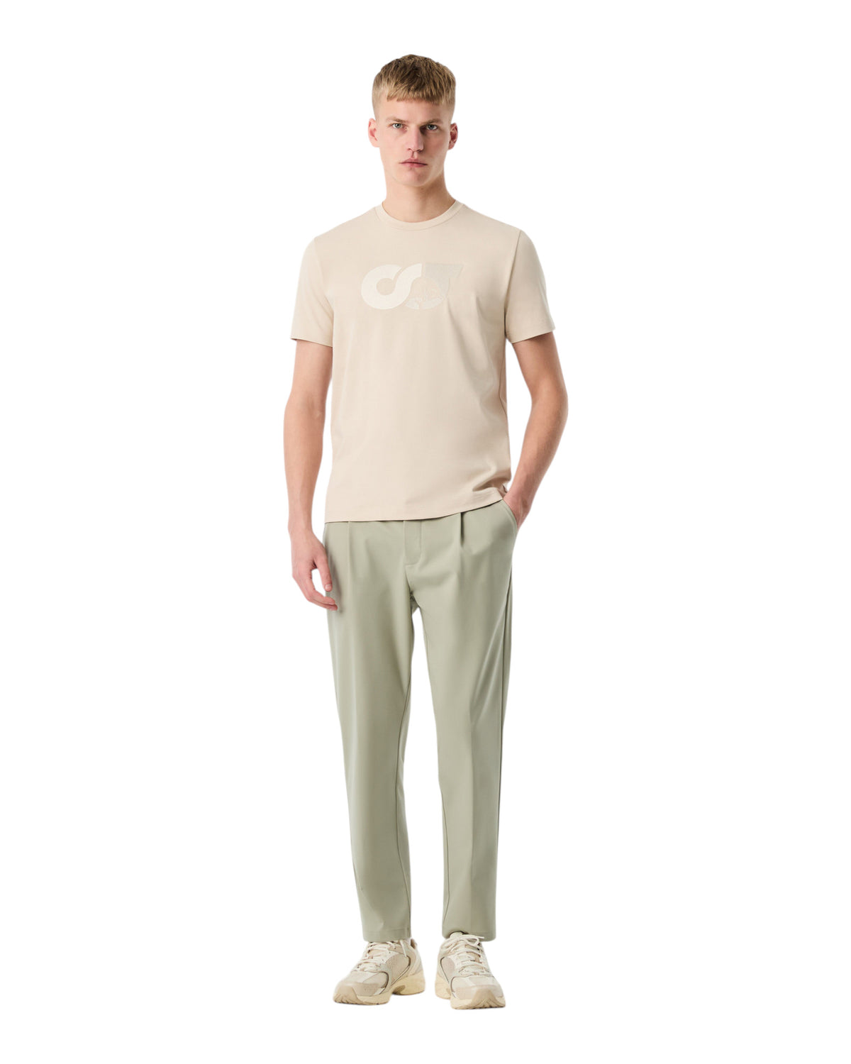 AlphaTauri JILLE Herren-T-Shirt Beige Bild 5