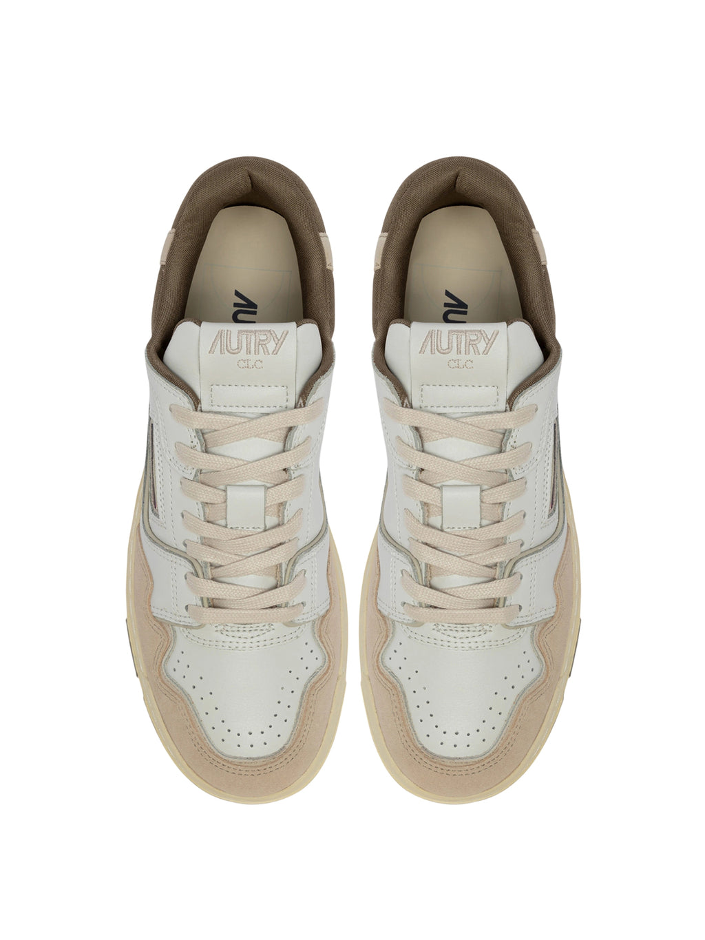 Autry Clc Low Sneaker Herren beige/grün Bild 3