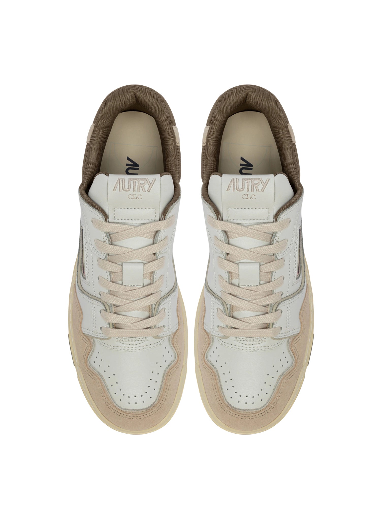 Autry Clc Low Sneaker Herren beige/grün Bild 3