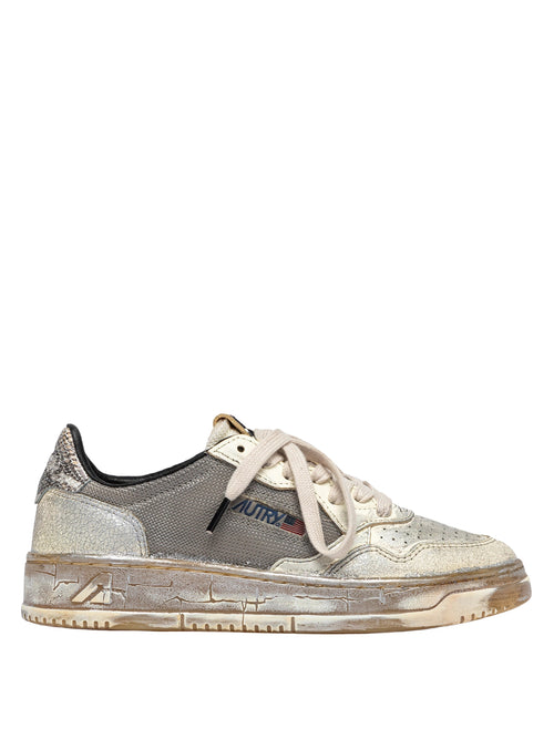 Autry Medalist Low Super Vintage Sneaker Damen silber silber Bild 1