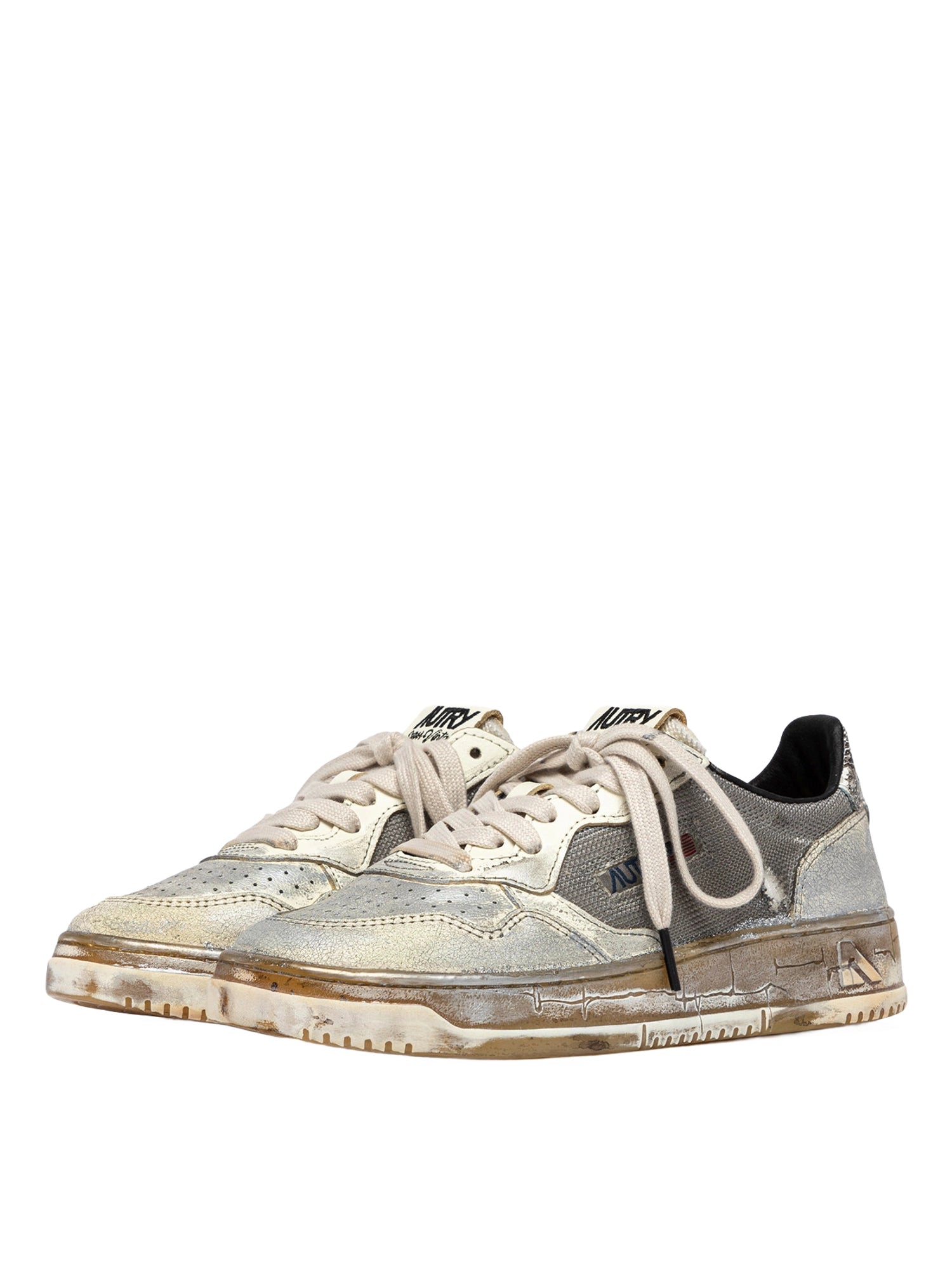 Autry Medalist Low Super Vintage Sneaker Damen silber silber Bild 2