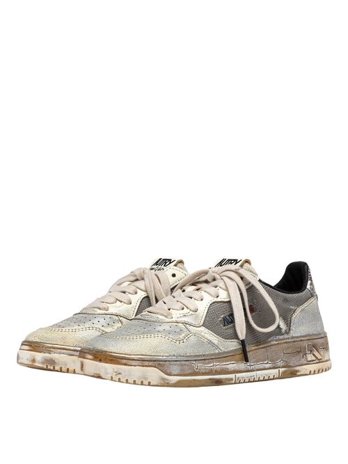 Autry Medalist Low Super Vintage Sneaker Damen silber silber Bild 2