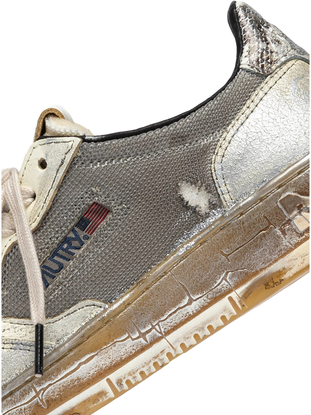 Autry Medalist Low Super Vintage Sneaker Damen silber silber Bild 3